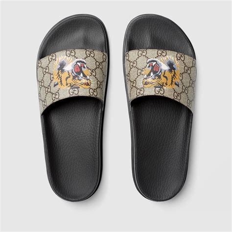 gucci men sandals tiger|Gucci tiger collection.